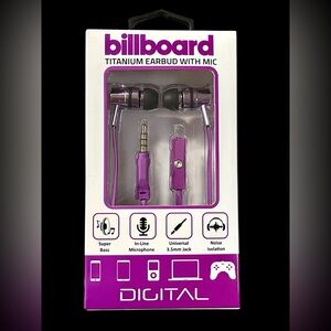 New Titanium purple earbud with mic